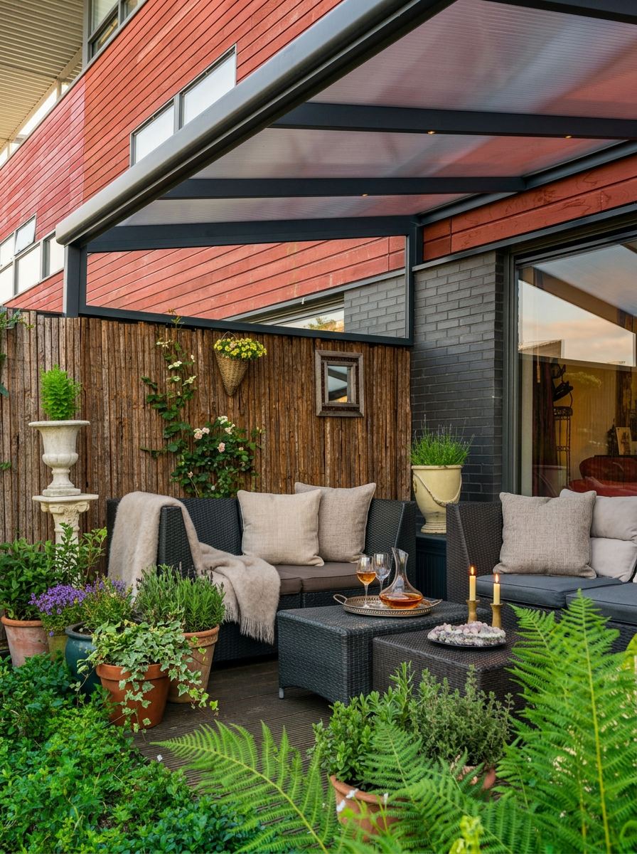Vale Birch veranda, installed