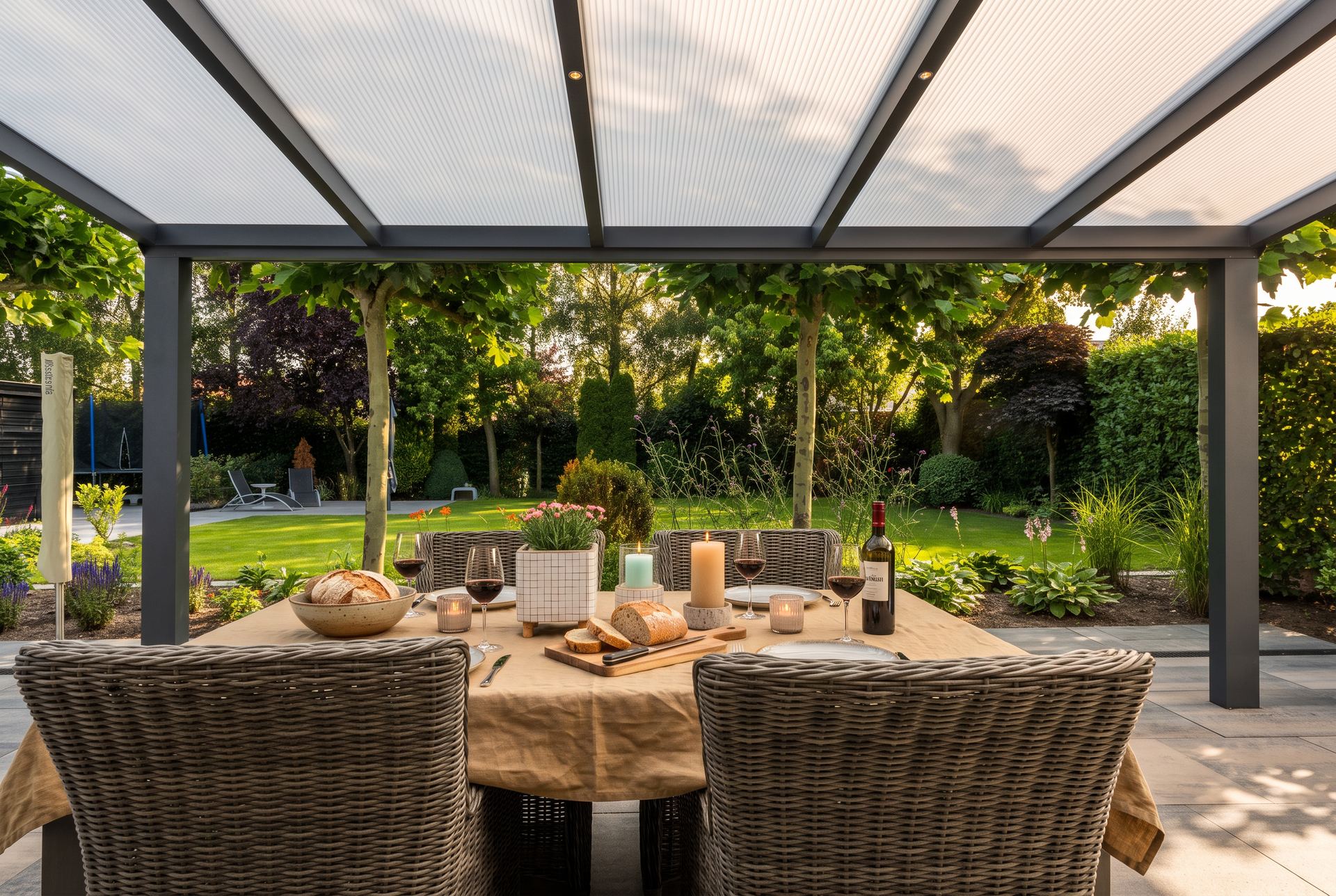 Vale Cedar veranda, installed
